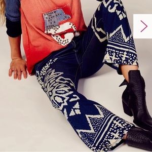 Free People Bali Cropped Flare Jeans size 29